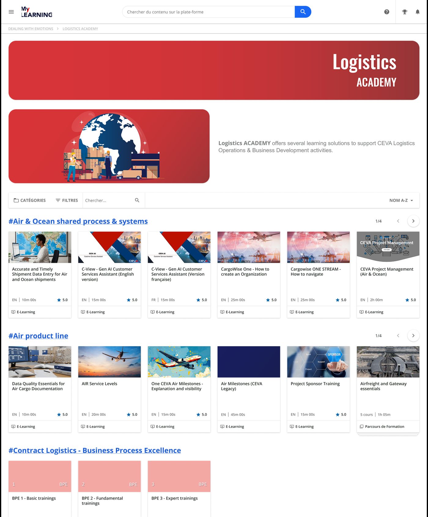 Interface Docebo native - surcharge cognitive initiale